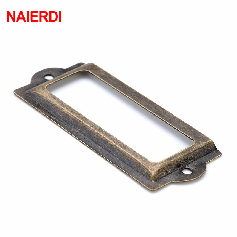 NAIERDI-حامل بطاقات نحاسي عتيق - مراجعة Furniture Hardware Names وسعره