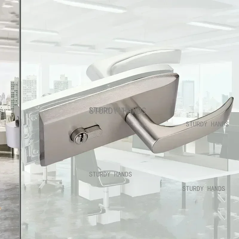 مكتب زجاج الباب قفل الحمام مقب - مراجعة Furniture Hardware Fitting وسعره