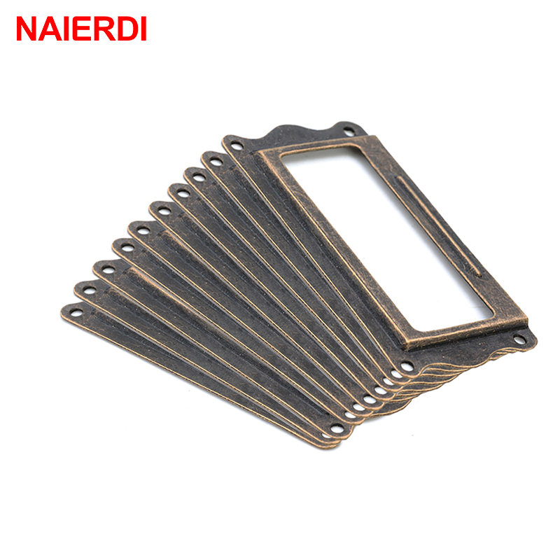 10 قطعة NAIERDI العتيقة النحاس - مراجعة Furniture Hardware Names وسعره